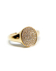 A pedido - Anillo Sello Brillantes en Grano 0,00.5 ct