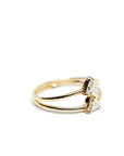 A pedido - Anillo Diamantes Trilliant en Grifa 0,10.5 ct doble argolla
