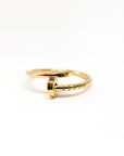 A pedido - Anillo Oro amarillo Diseño Clavo Gold Tallado