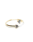 A pedido - Anillo Diamantes Brillantes en Grifa 0,08.5 ct Abierto
