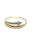 A pedido - Anillo Brillante en Grifa 0,04 ct Abierto