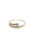 A pedido - Anillo Brillante en Grifa 0,04 ct Abierto