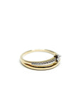 A pedido - Anillo Brillante en Grifa 0,04 ct Abierto