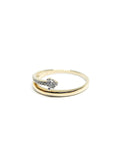 A pedido - Anillo Brillante en Grifa 0,04 ct Abierto