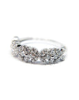 A pedido - Anillo Cintillo Brillantes en Bisel Gardenia