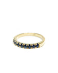 A pedido - Anillo Cintillo Zafiros en Grifa