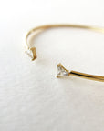A pedido - Esclava Abierta Diamantes Trilliant 5x5mm Grifa