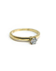 Anillo Solitario Brillante Gold