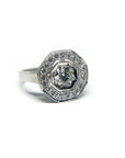 A pedido - Anillo Diamante Brillante en Bisel 0,38 ct Halo