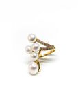 A pedido - Anillo Perlas y Brillantes Diseño