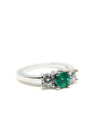 A pedido - Anillo Tricillo Esmeralda y Diamantes en Grifa
