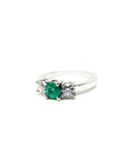 A pedido - Anillo Tricillo Esmeralda y Diamantes en Grifa