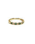 A pedido - Anillo Esmeraldas Eye Gold