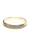 A pedido - Anillo Cintillo en Riel 0,03 ct