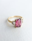 A pedido - Anillo Rubelita Rectangular Grifa y Baguettes