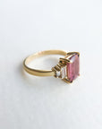 A pedido - Anillo Rubelita Rectangular Grifa y Baguettes