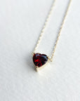 A pedido - Collar Corazón Granate