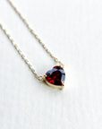 A pedido - Collar Corazón Granate
