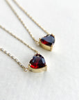 A pedido - Collar Corazón Granate