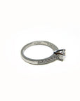 A pedido - Anillo Diamante Brillante en Grifa 0,50 ct y brillantes en argolla