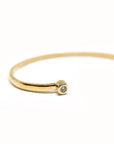 A pedido - Esclava Abierta Diamantes 0,08 ct Bisel Round