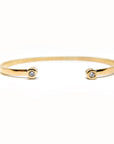 A pedido - Esclava Abierta Diamantes 0,08 ct Bisel Round