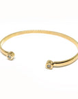 A pedido - Esclava Abierta Diamantes 0,08 ct Bisel Round