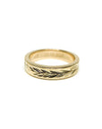A pedido - Anillo Argolla Tallada Oro Amarillo
