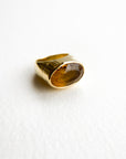 A pedido - Anillo Citrino Oval Bisel 17mm