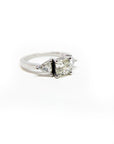 A pedido - Anillo Tricillo Princess y Triángulos en Grifa