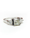 A pedido - Anillo Tricillo Princess y Triángulos en Grifa