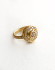 A pedido - Anillo Diamante Brillante en Bisel 0,40 ct Halo Ruleteado