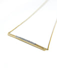 A pedido - Collar Barra Gold Diamond