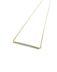A pedido - Collar Barra Gold Diamond
