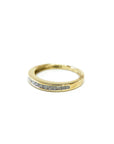 A pedido - Anillo Cintillo Princess en Riel 0,02.5 ct