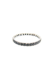 A pedido - Anillo Sinfín Brillantes Negros en Grifa 0,01.5 ct