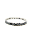 A pedido - Anillo Sinfín Brillantes Negros en Grifa 0,01.5 ct