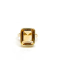 A pedido - Anillo Citrino Rectangular Bisel 5,6 Ct