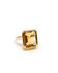 A pedido - Anillo Citrino Rectangular Bisel 5,6 Ct