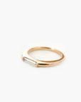 A pedido - Anillo Diamante Baguette Line