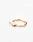 A pedido - Anillo Diamante Baguette Line
