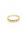 A pedido - Anillo Oro Amarillo y pelotitas planas