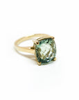 A pedido - Anillo Turmalina Verde Rectangular Grifa 10 x 7 mm