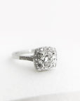 A pedido - Anillo Diamante Brillante en Grifa 0,50 ct Halo