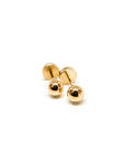 Aros Perlas Gold 3,5 mm Oro 18K Tope