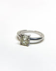 A pedido - Anillo Diamante Cushion Amarillo en Grifa 0,70 Ct
