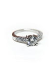 A pedido - Anillo Diamante Brillante en Grifa y brillantes en degradé