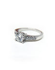 A pedido - Anillo Diamante Brillante en Grifa y brillantes en degradé