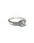 A pedido - Anillo Diamante Brillante en Grifa y brillantes en degradé