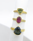 A pedido - Anillo Turmalina Triangular Bisel
